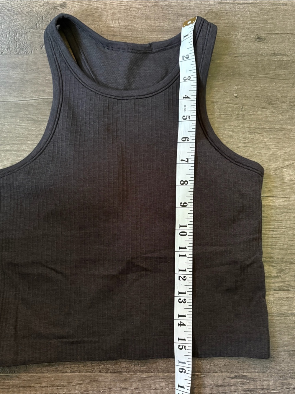 Lululemon Ebb to Street Cropped Racerback Tank Top Black - Picture 4 of 5
